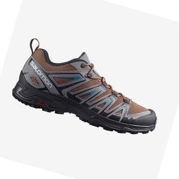 Salomon X ULTRA PIONEER Túracipő Férfi Szürke Barna | HU 2058LIS